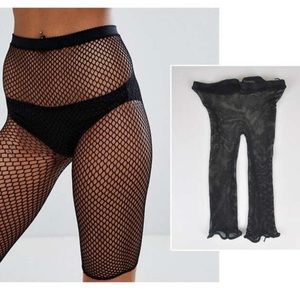 Fishnet Biker Shorts